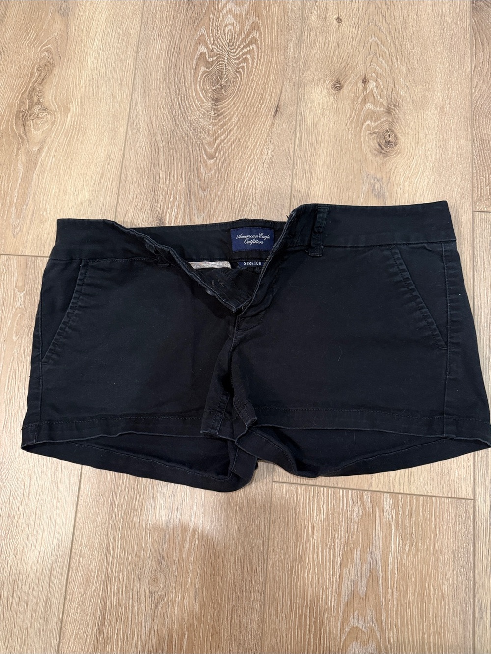 American Eagle Outfitters Black Women's Stretch Jean Shorts